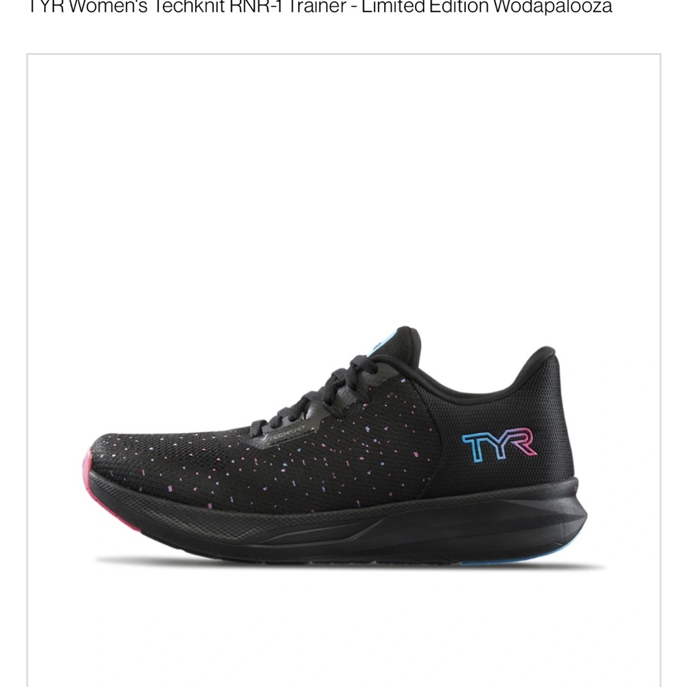 TYR Women's Black Techknit RNR-1 Trainer - limited edition wodapalooza